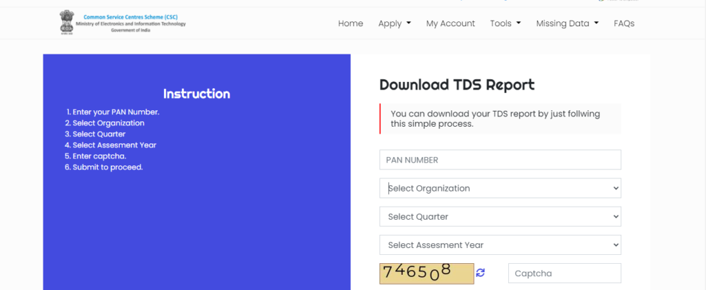 Download TDS Report