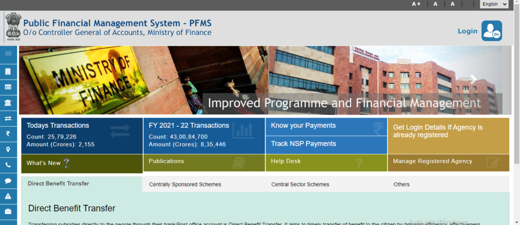 PFMS Scholarship Application Procedure 