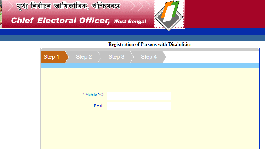 Register as PWD Electors for West Bengal Voter List