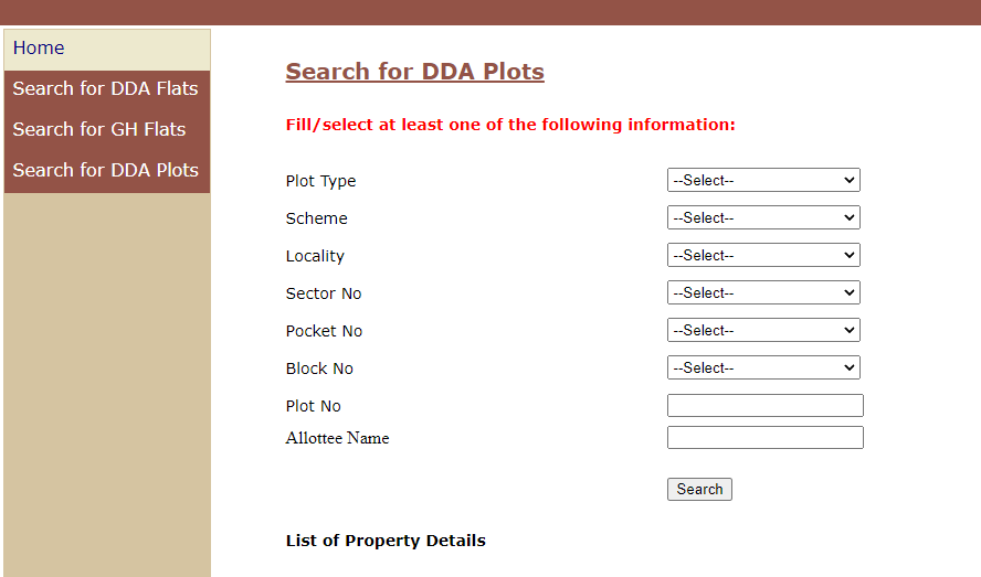 Search for DDA Plots