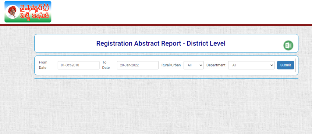 View Registration Abstract Report