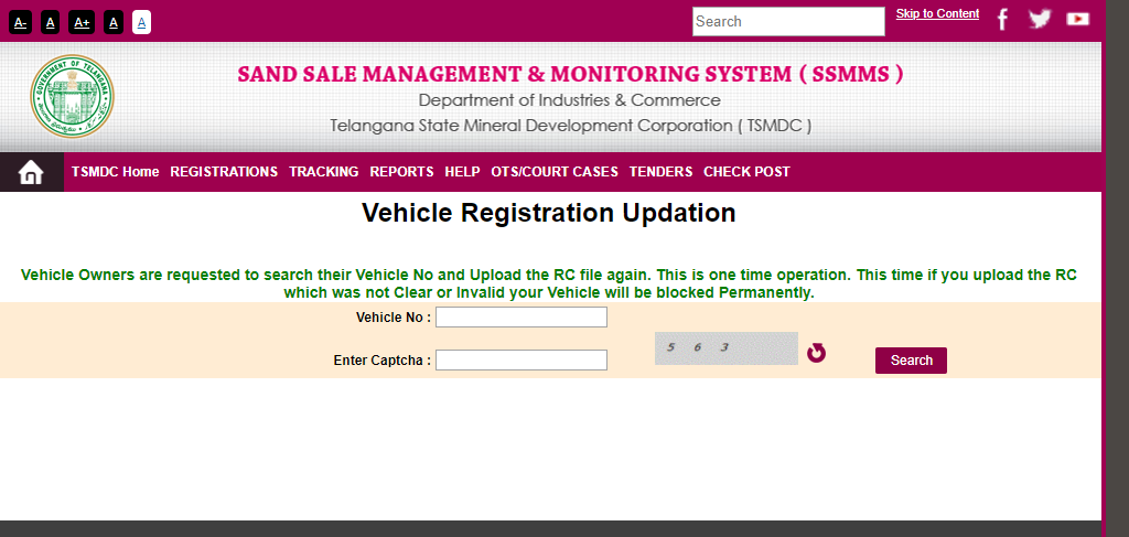 Vehicle Registration Updation 