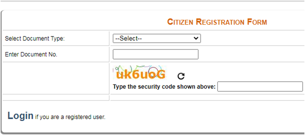 Delhi e-district Portal Registration Form