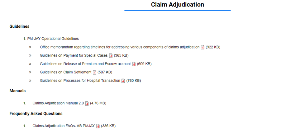 क्लेम एडज्यूडिकेशन से संबंधित जानकारी प्राप्त करने की प्रक्रिया