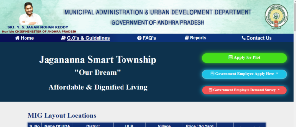 Apply Under Jagananna Smart Town Scheme