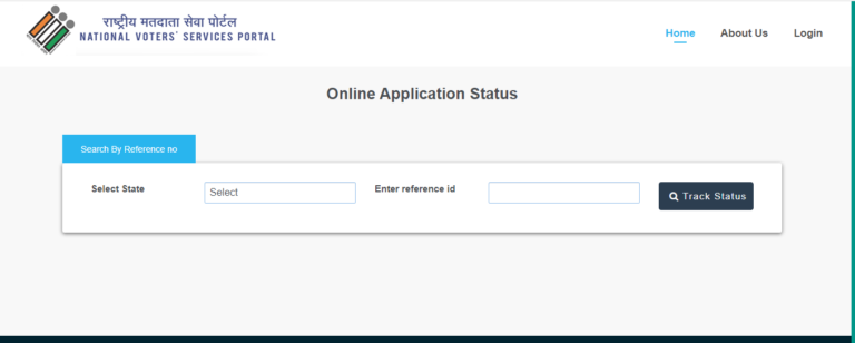Check status on National Voter Service Portal
