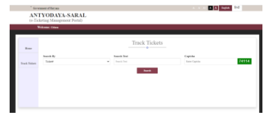 Saral Portal Haryana Online Ticket Track 

