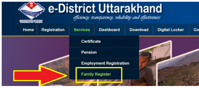 Uttarakhand Parivar Register Nakal Online